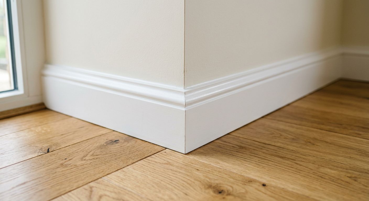 Zoccolino in legno installato